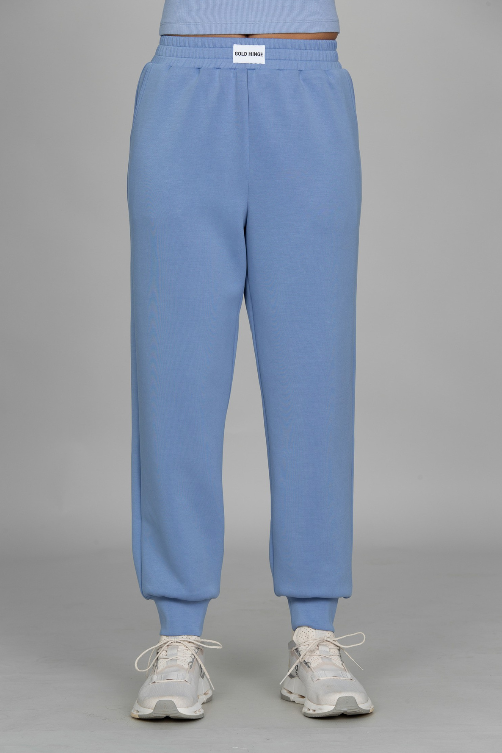 Periwinkle LuxeSoft Lounge Jogger – Gold Hinge