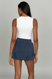 Stone Navy LuxeSoft Bubble Skirt