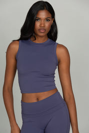 Pale Indigo CoreSculpt Crop Tank