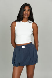 Stone Navy LuxeSoft Bubble Skirt
