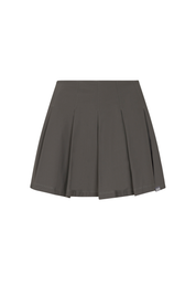 Charcoal Courtside Pleated Tennis Skirt