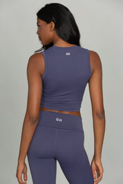 Pale Indigo CoreSculpt Crop Tank