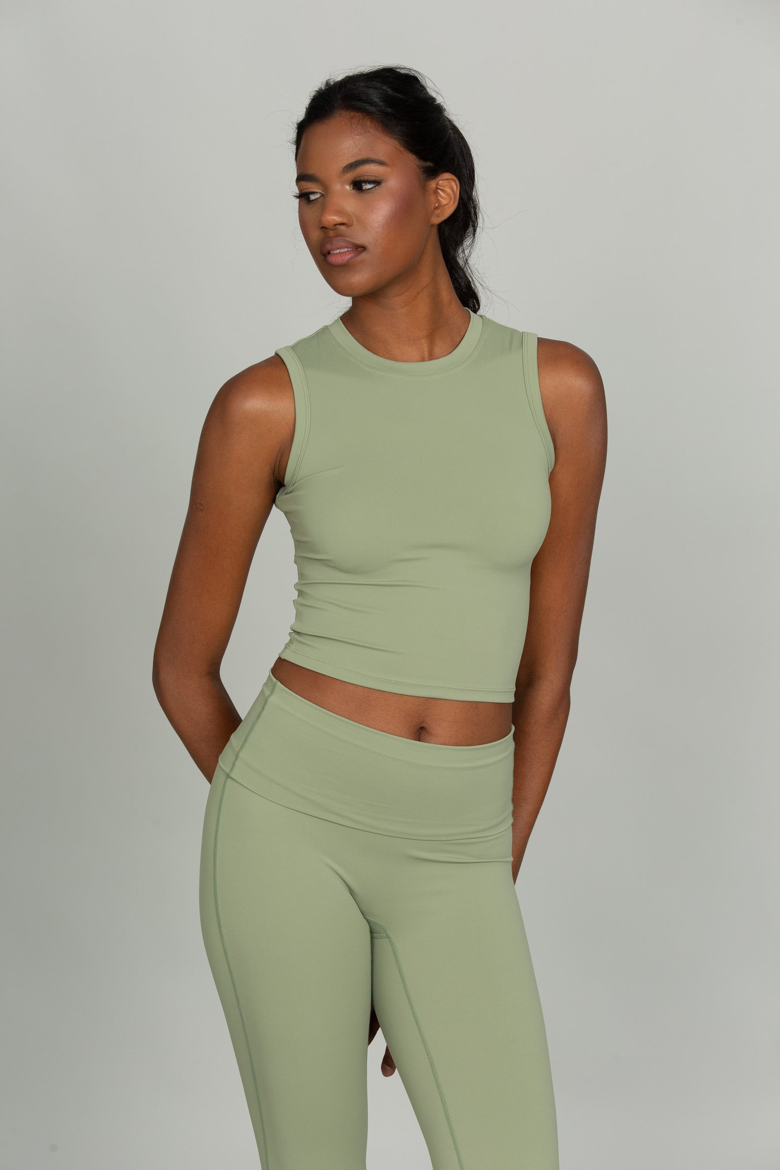 Matcha CoreSculpt Crop Tank