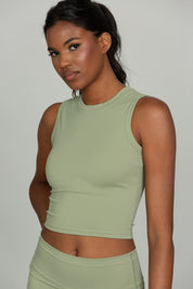 Matcha CoreSculpt Crop Tank