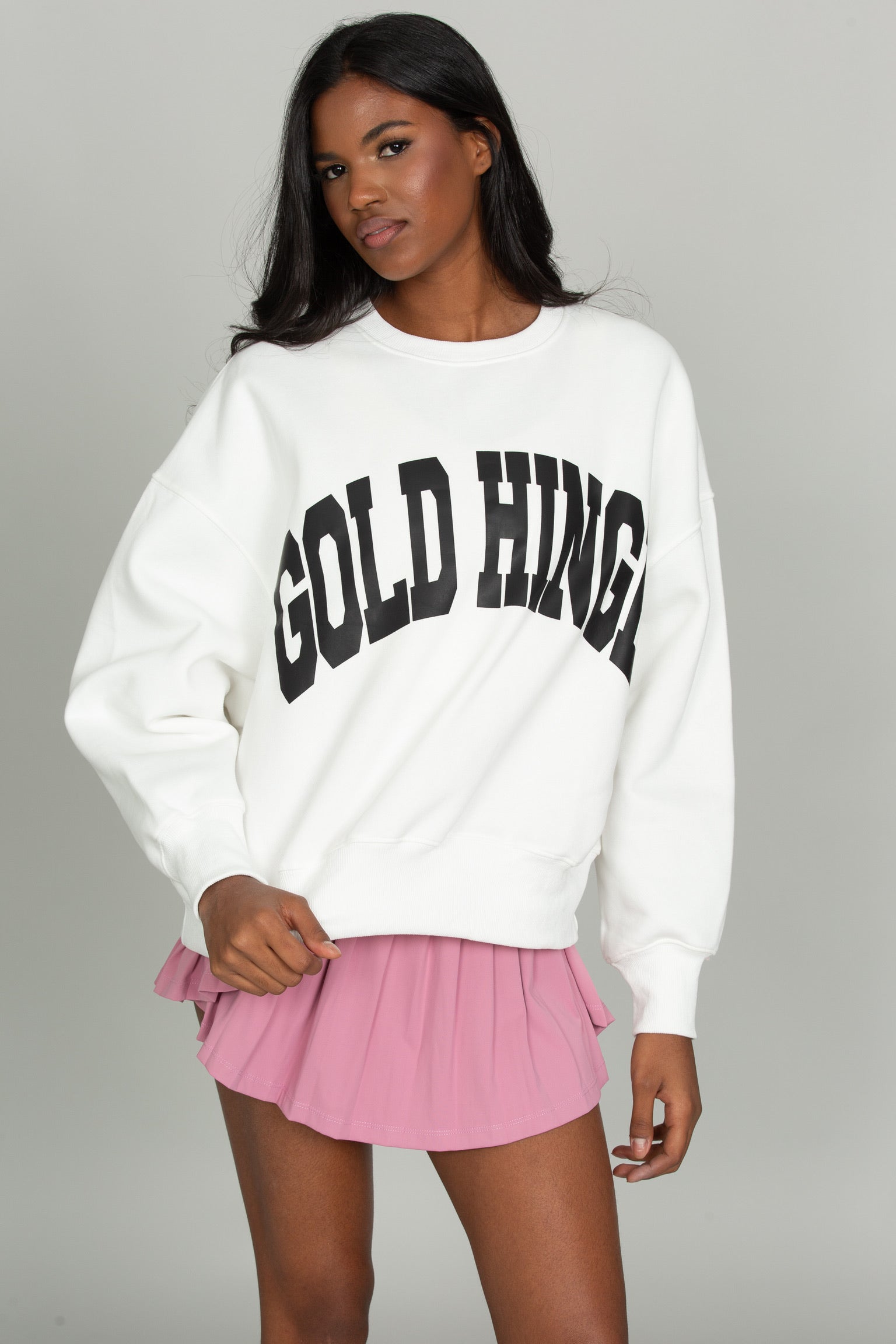 Ivory GH Wide Arm Sweatshirt – Gold Hinge