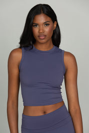 Pale Indigo CoreSculpt Crop Tank