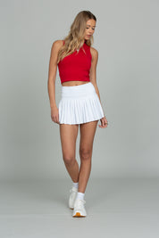 Off-White Pleated Tennis Skirt