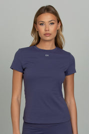 Pale Indigo Essential Full Length Short Sleeve