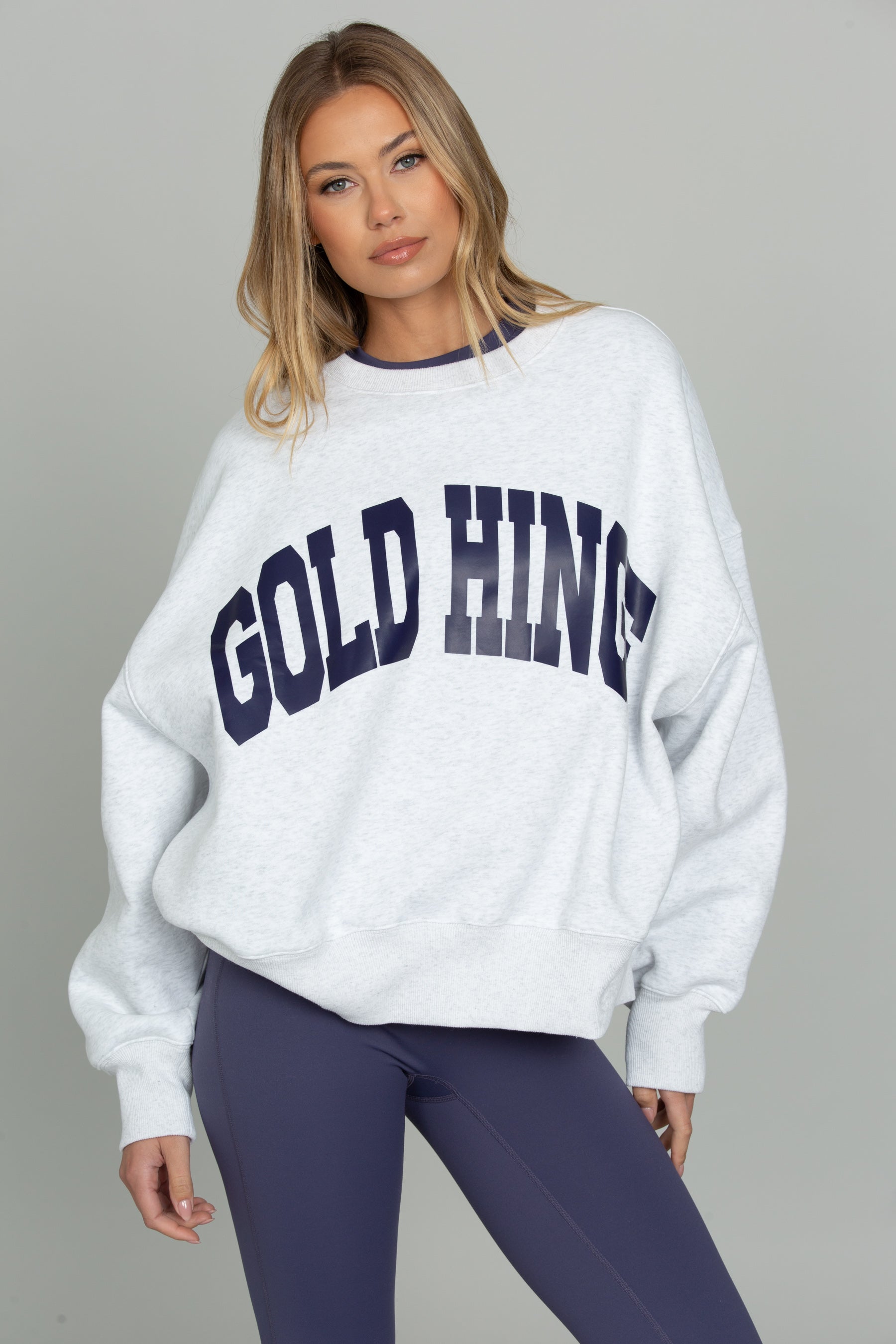 Heather Indigo GH Wide Arm Sweatshirt