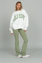 Matcha Essential Foldover Flare Pant