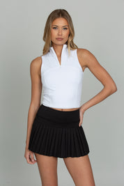 Black Pleated Tennis Skirt