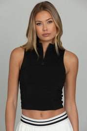 Black Day to Night Quarter-Zip Top