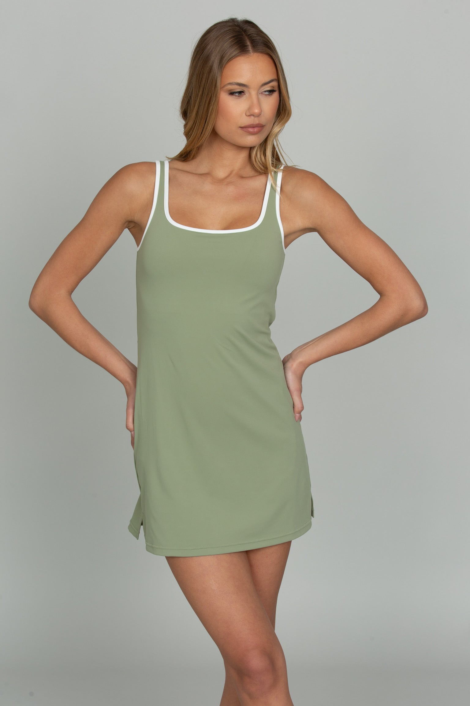 Matcha Open Back Active Dress