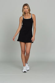 Black Open Back Active Dress