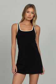 Black Open Back Active Dress