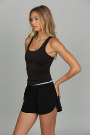 Black Essential Full Length Racerback