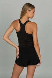 Black Essential Full Length Racerback