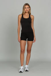 Black Essential Full Length Racerback