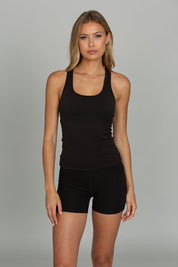 Black Essential Full Length Racerback