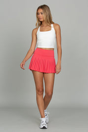 Punch Pleated Tennis Skirt