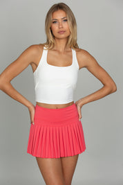 Punch Pleated Tennis Skirt