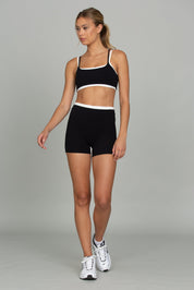 Black Double Waist StrydeForm Short