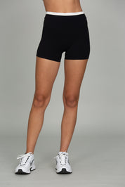 Black Double Waist StrydeForm Short