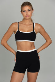 Black Double Waist StrydeForm Short