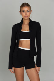 Black Double Waist StrydeForm Short