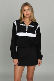 Black AirGlyde Cropped Windbreaker