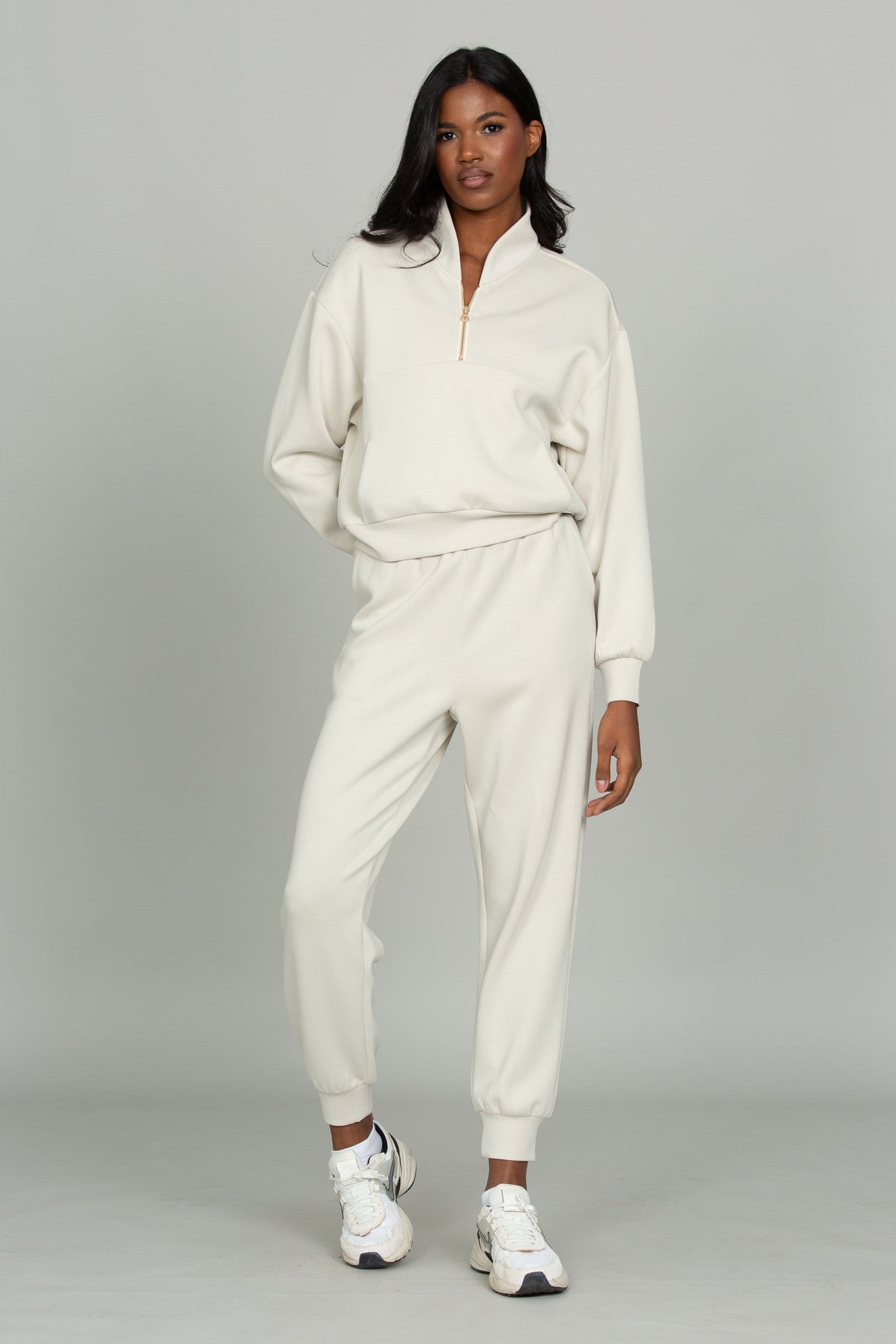 Natural LuxeSoft Lounge Quarter Zip