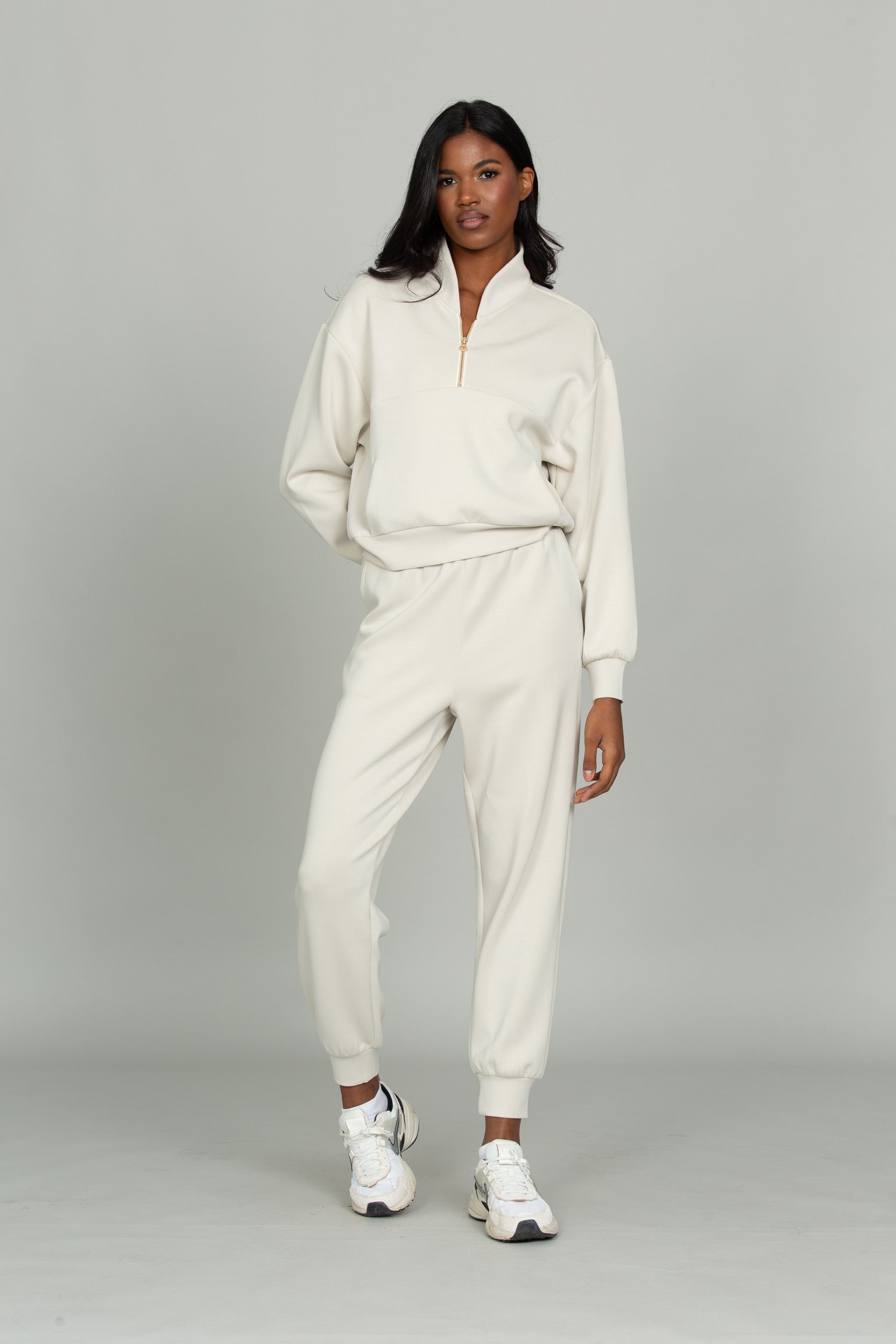Natural LuxeSoft Lounge Quarter Zip