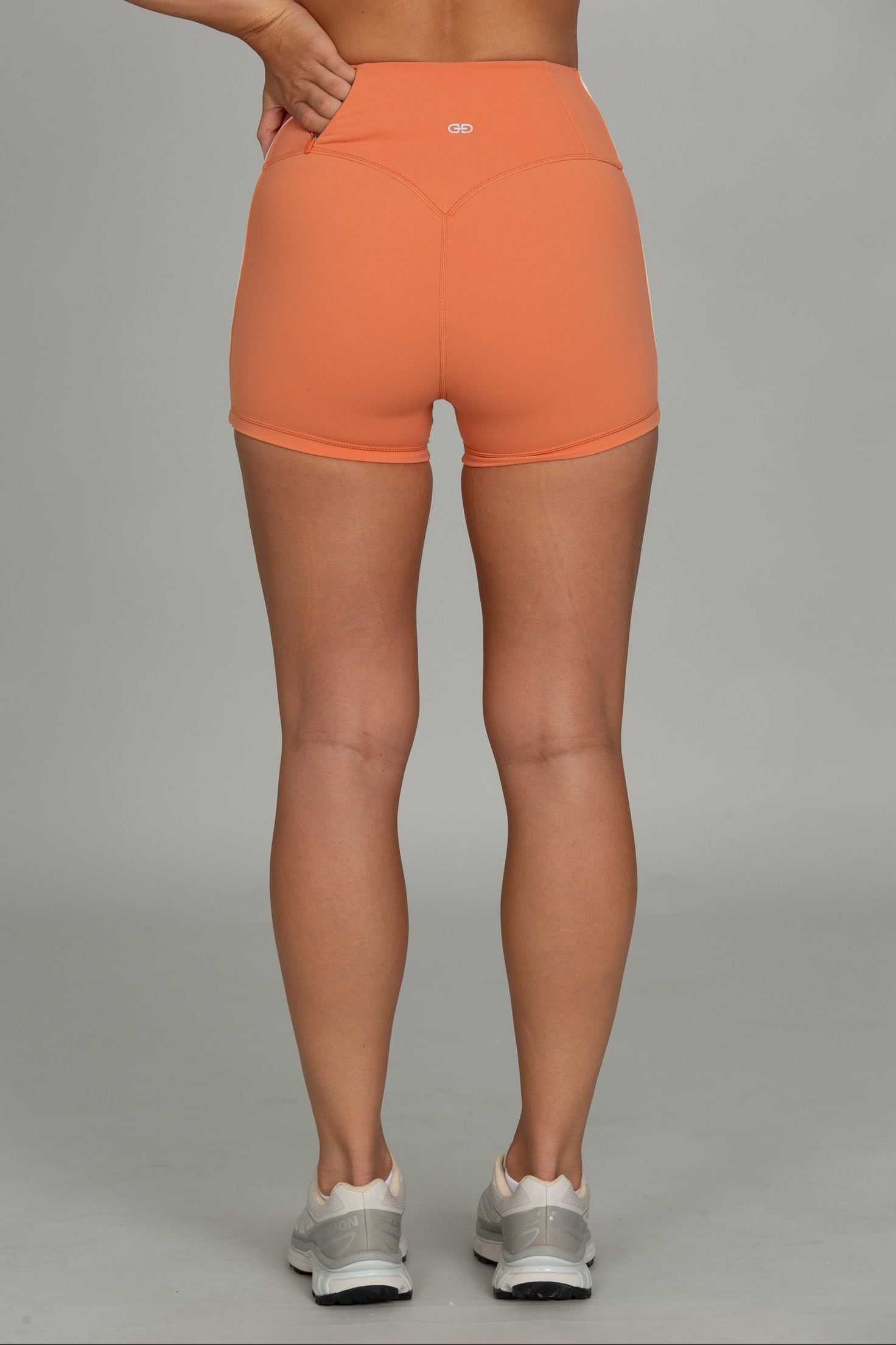 Burnt Orange Side Stripe 3" StrydeForm Short