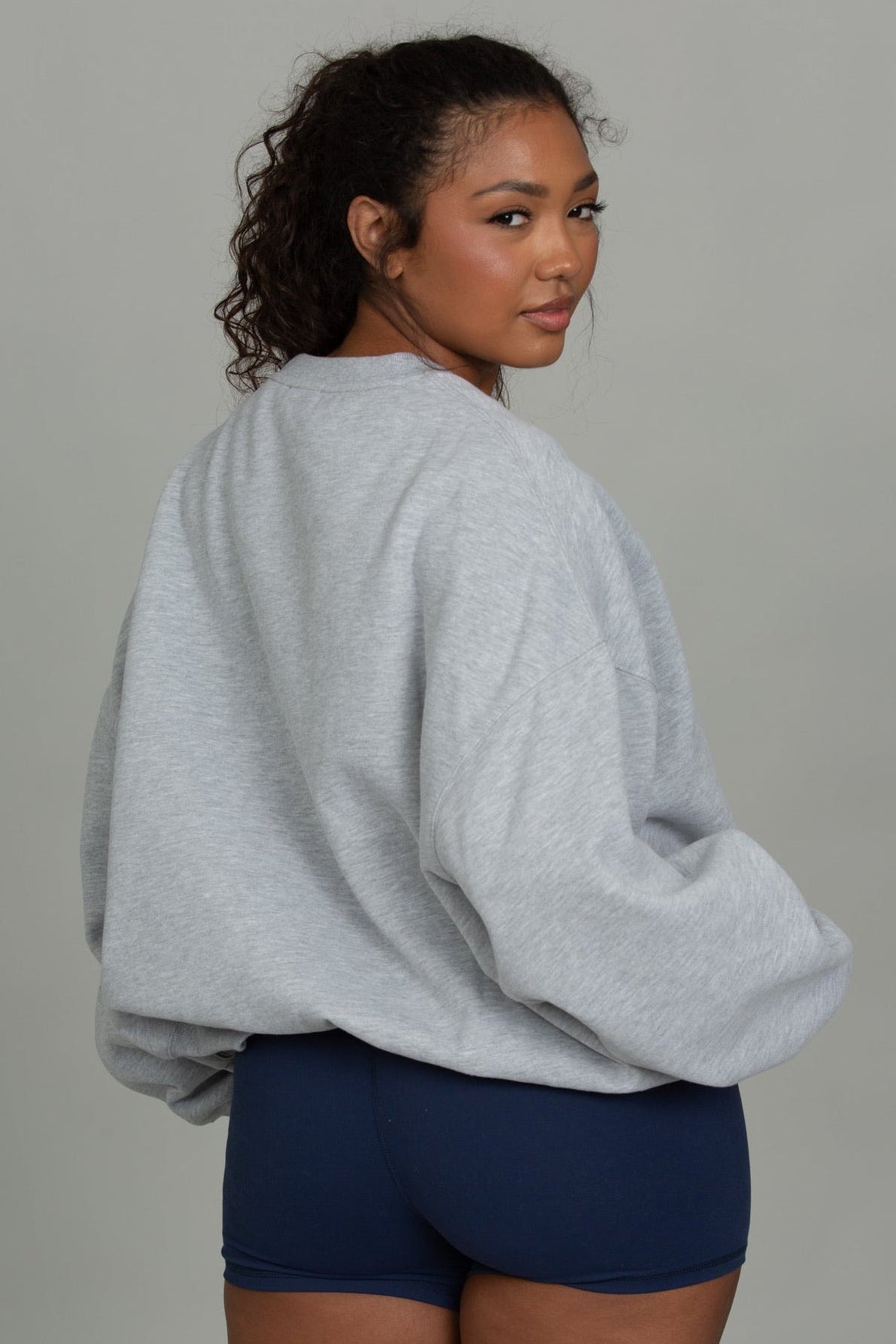 Medium Heather Grey GH Embroidered Sweatshirt