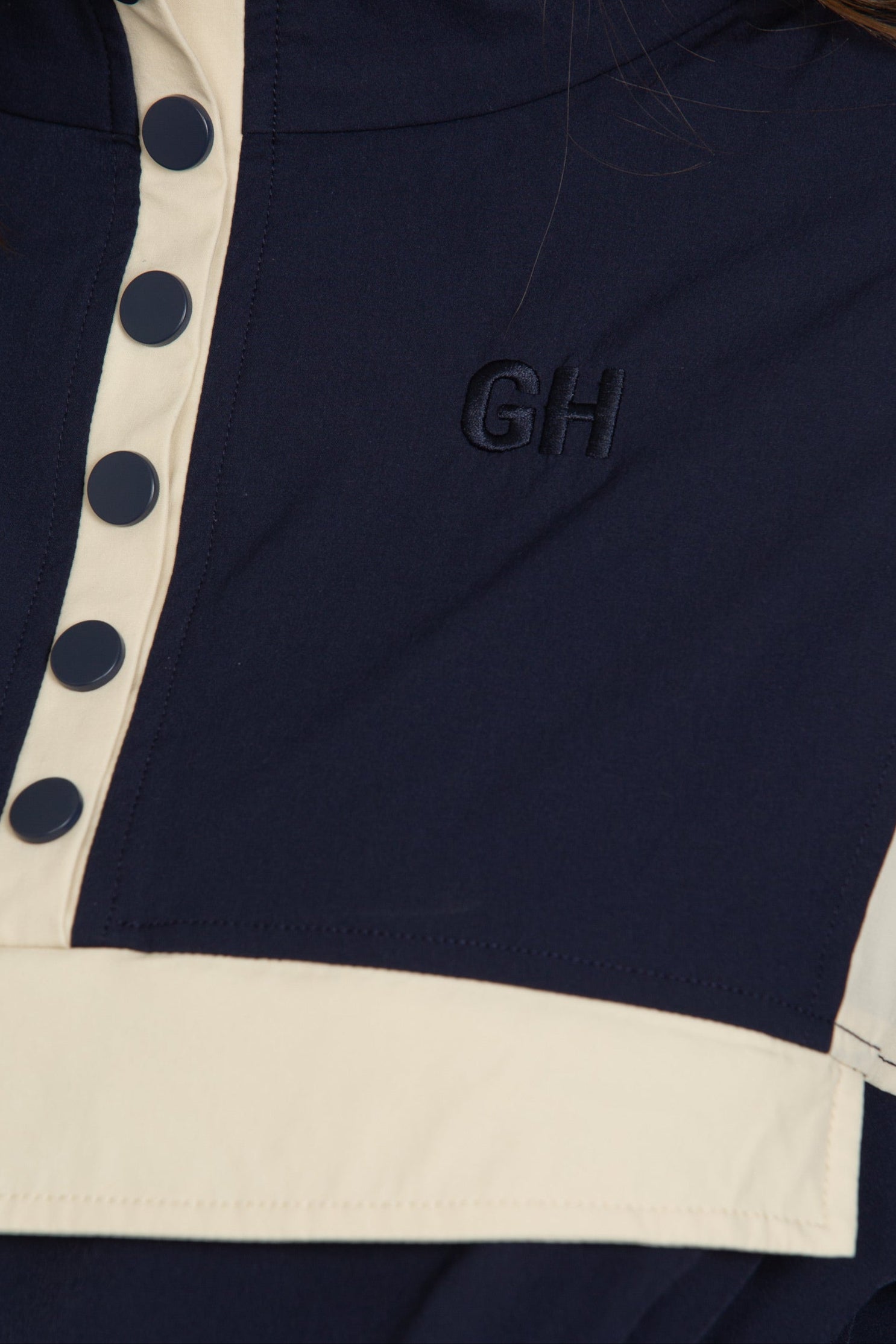 Vintage Navy AirGlyde Cropped Windbreaker