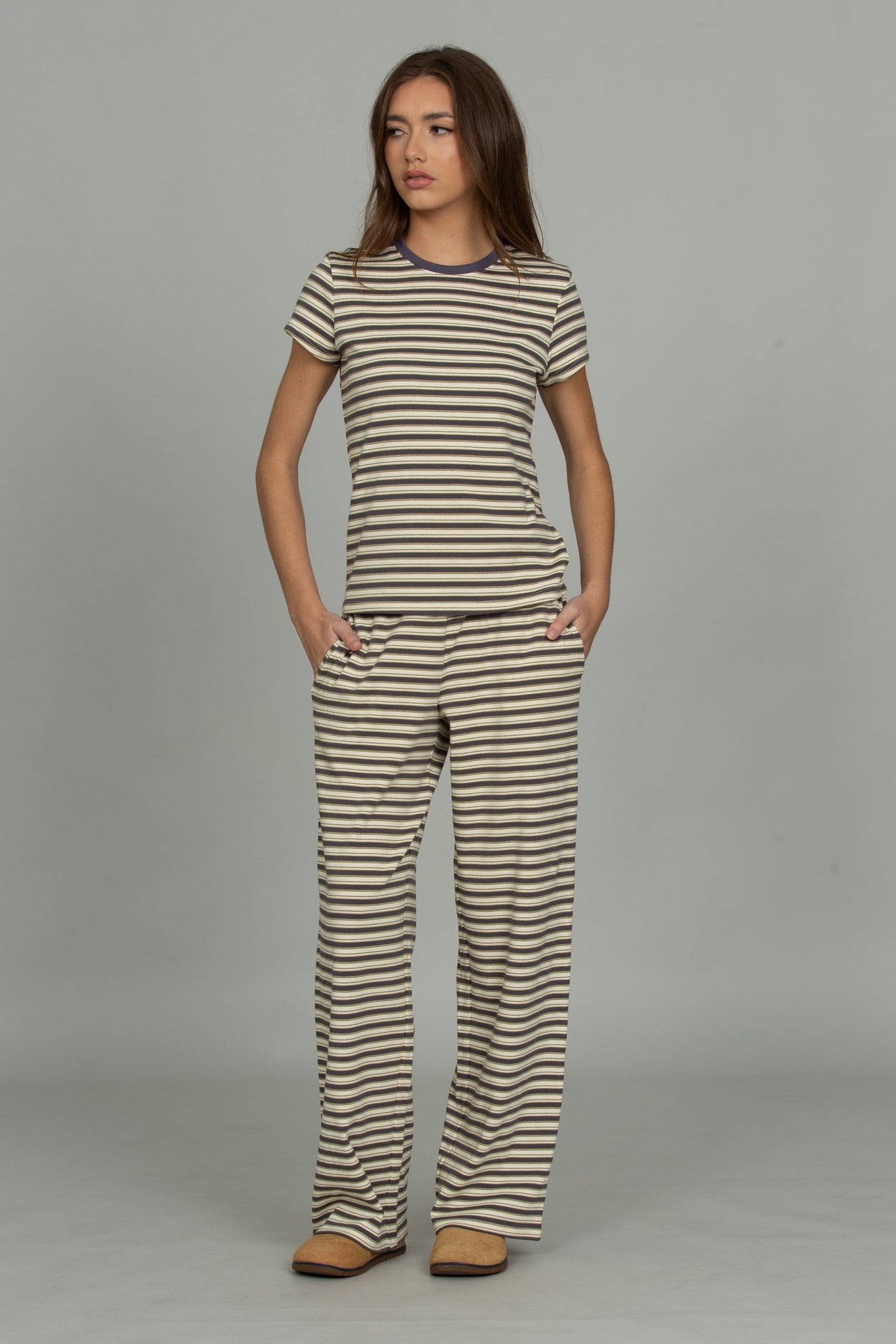 Rize Cotton Striped Pant