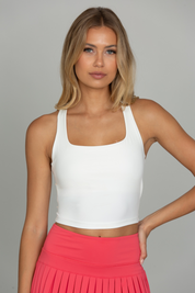 Whiteout Criss Cross Back Yoga Tank