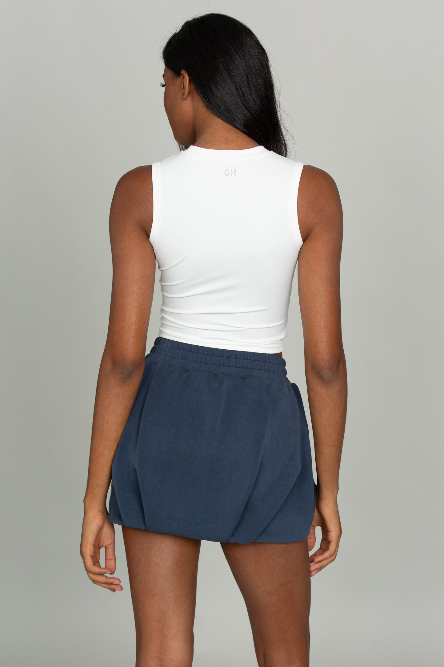 Stone Navy LuxeSoft Bubble Skirt