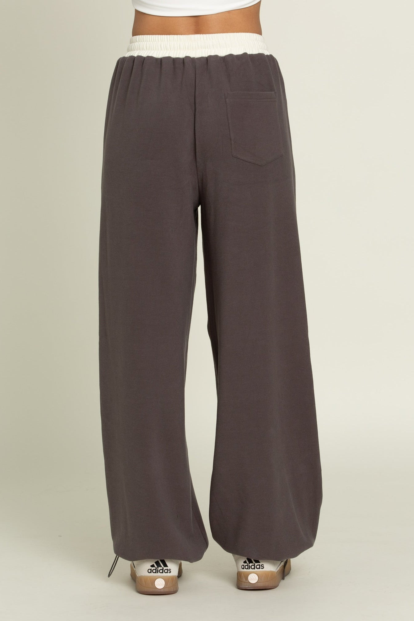 Charcoal Wide Leg Pants