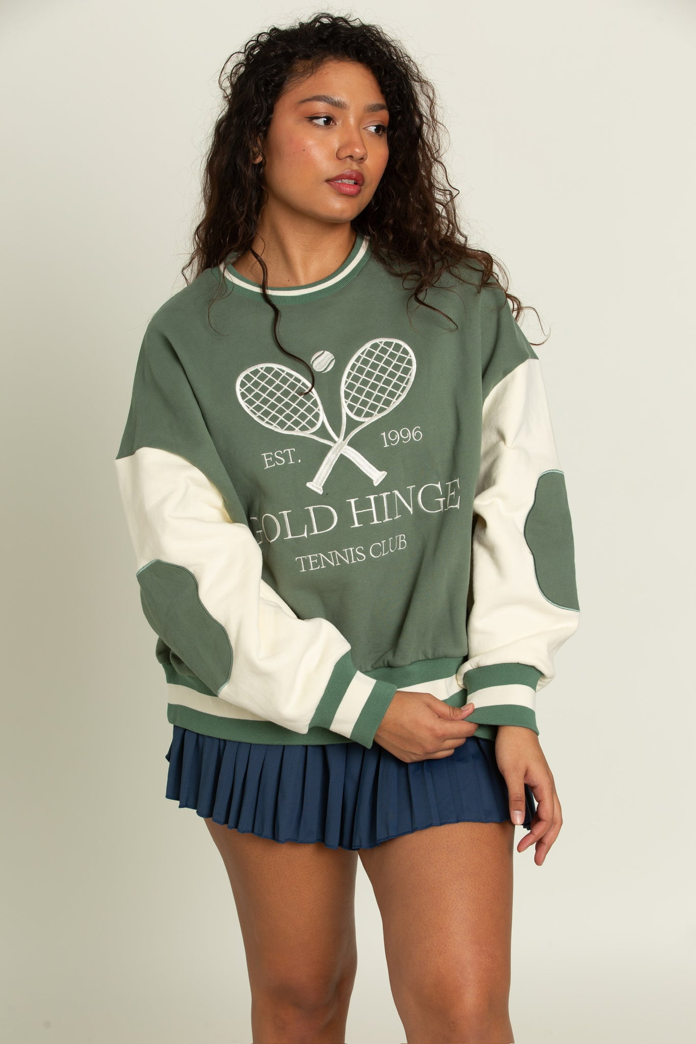 GH Tennis Club Patch Sweatshirt Gold Hinge