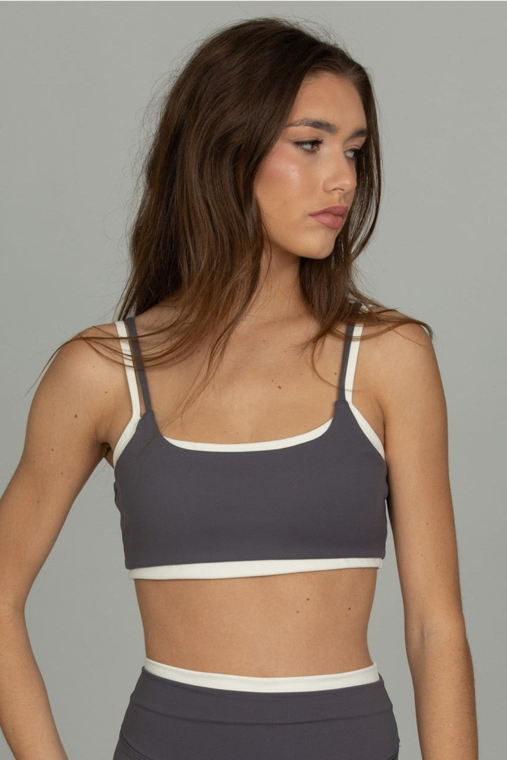 Steel Grey Double Layer StrydeForm Bra