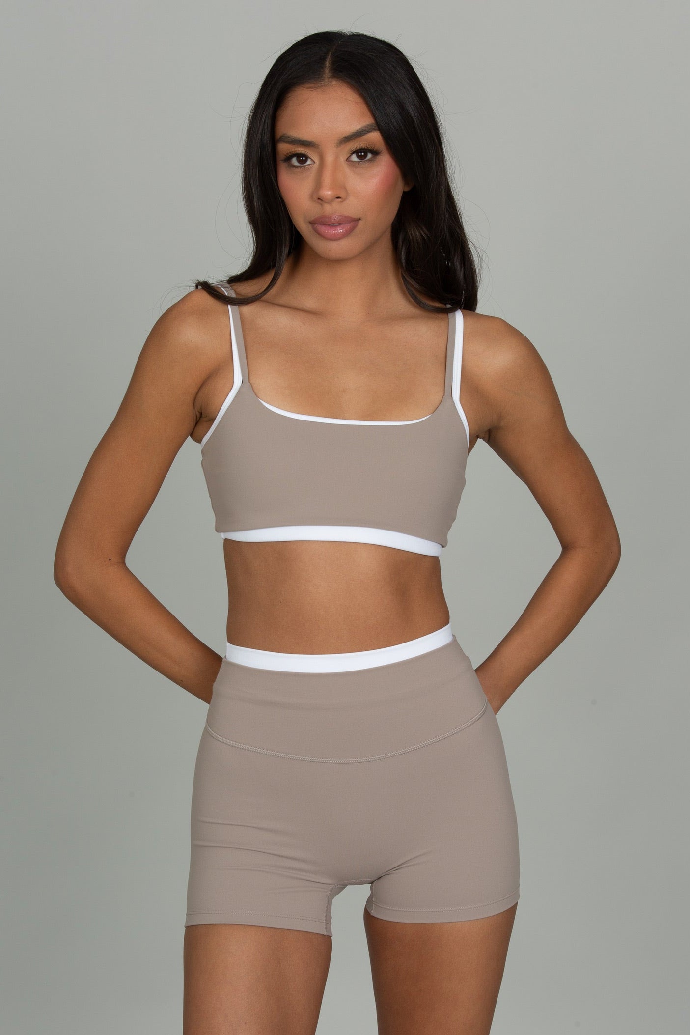 Taupe Double Waist StrydeForm Short