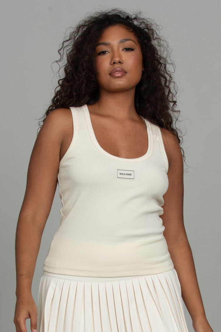 Sweet Cream Cotton Ribbed Tank