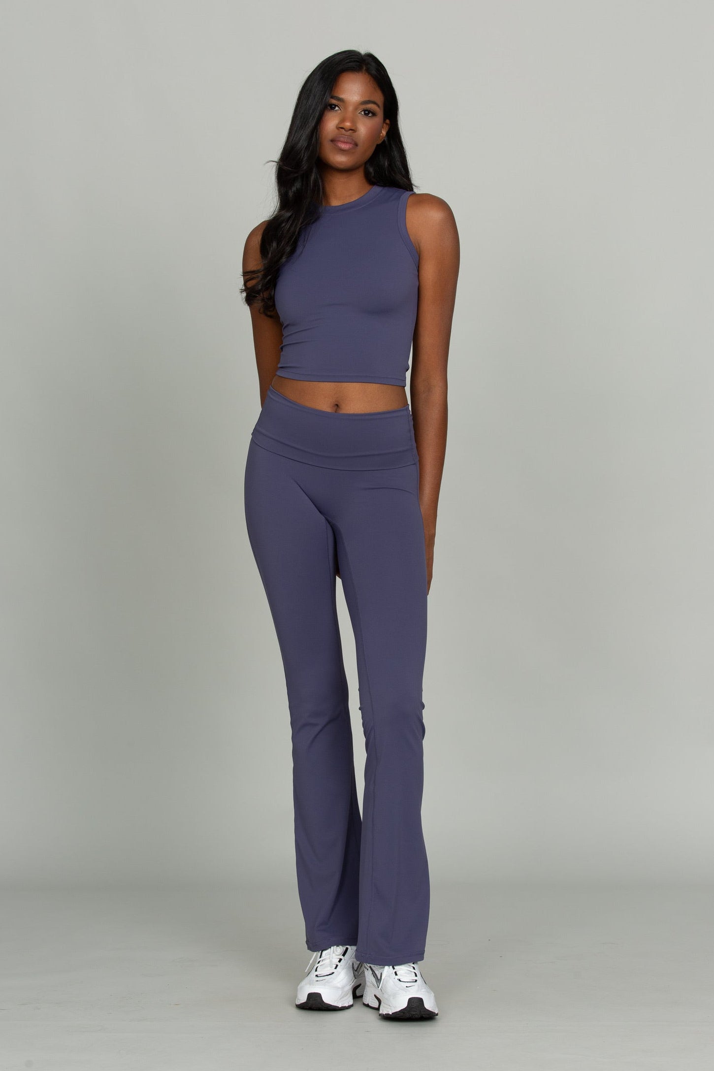 Pale Indigo CoreSculpt Crop Tank