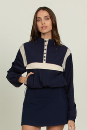 Vintage Navy AirGlyde Cropped Windbreaker [Pre-Order]