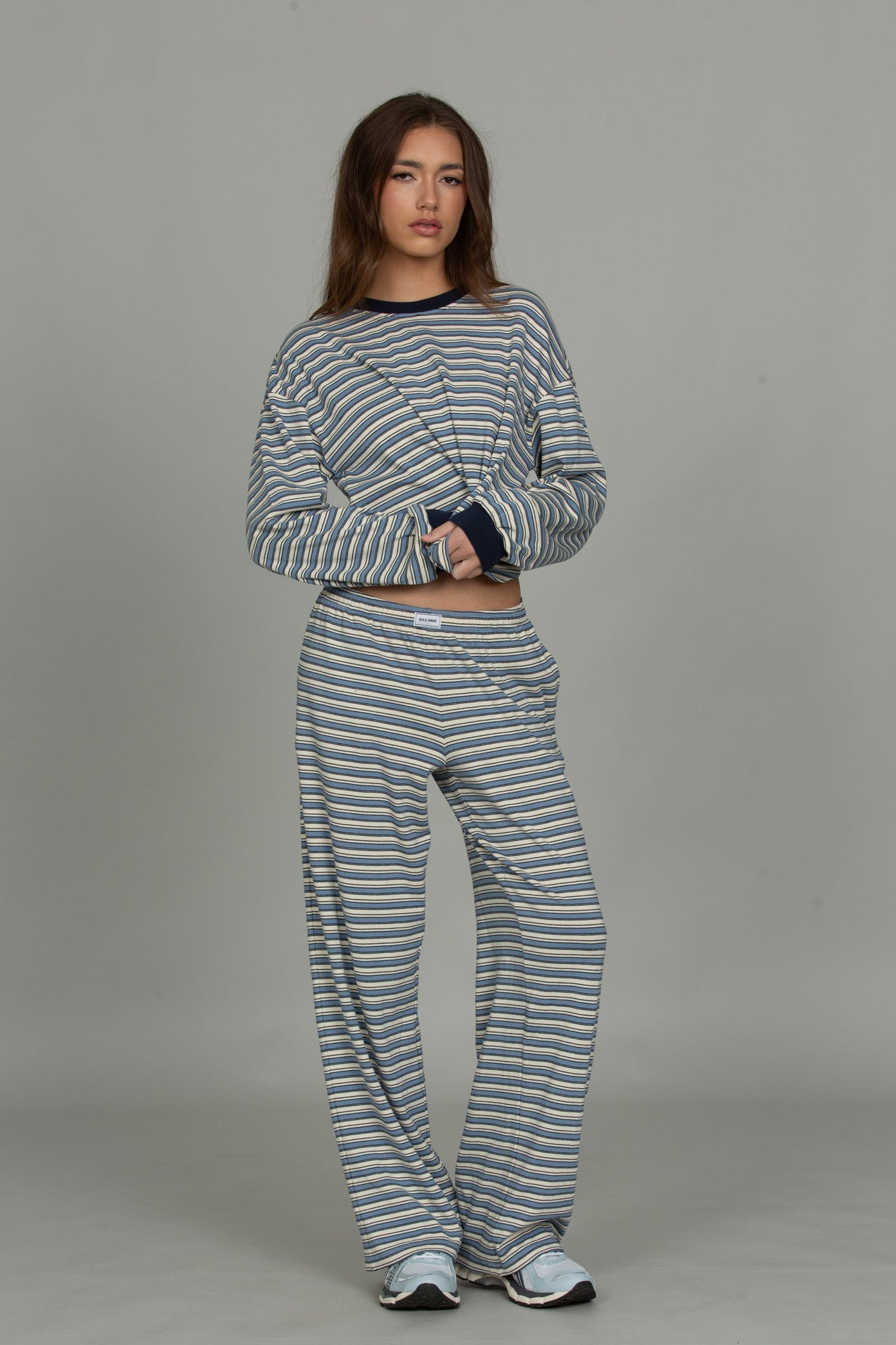 Chill Cotton Striped Long Sleeve Tee