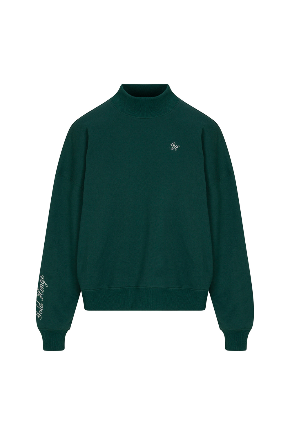 Hunter Green Prep Mock Neck – Gold Hinge Hunter Green Prep Mock Neck – Gold Hinge