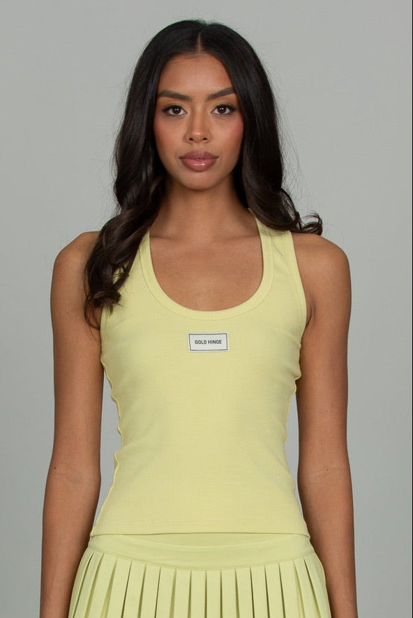 Electric Ribbed Cotton Tank