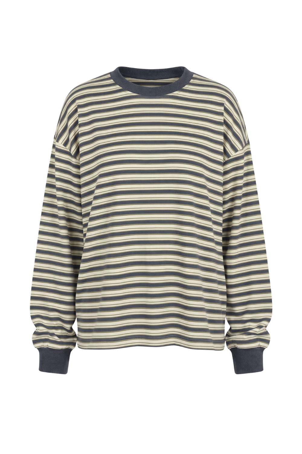 Rize Cotton Striped Long Sleeve Tee