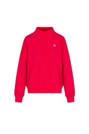 Bright Ruby Prep Mock Neck